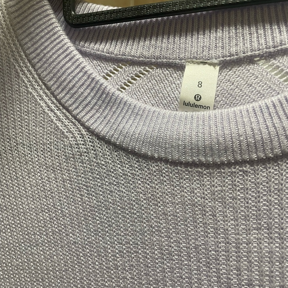 lululemon athletica Women's Light Purple Crew Neck Sweater